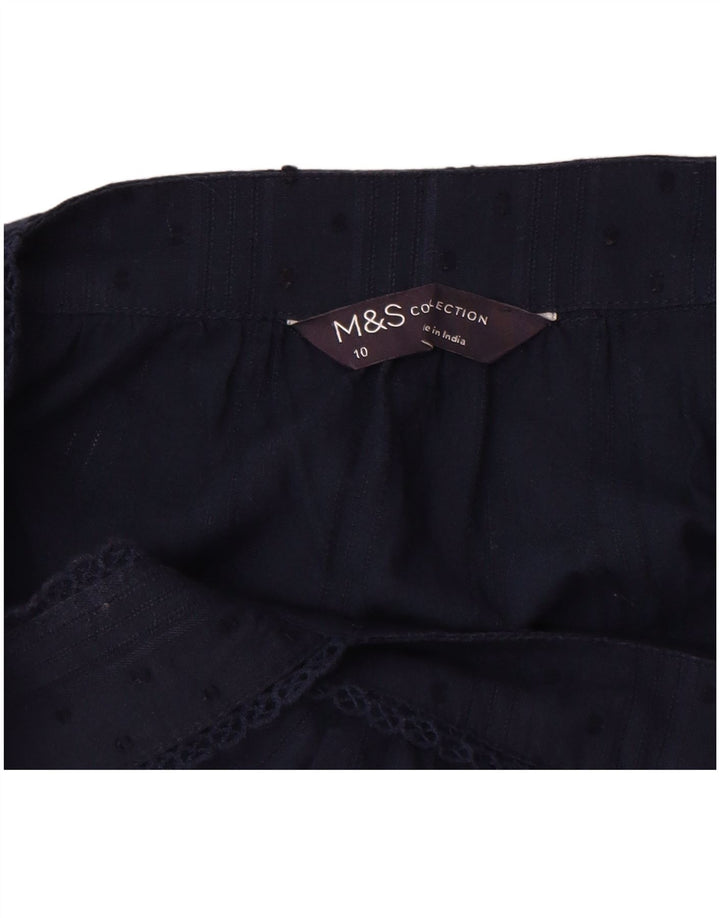 Marks & Spencer ženska majica bez rukava UK 10 mala tamnoplava na točkice