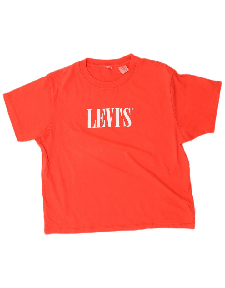 Levi's ženska majica kratkih rukava s velikim grafičkim motivima UK 6 XS crvena