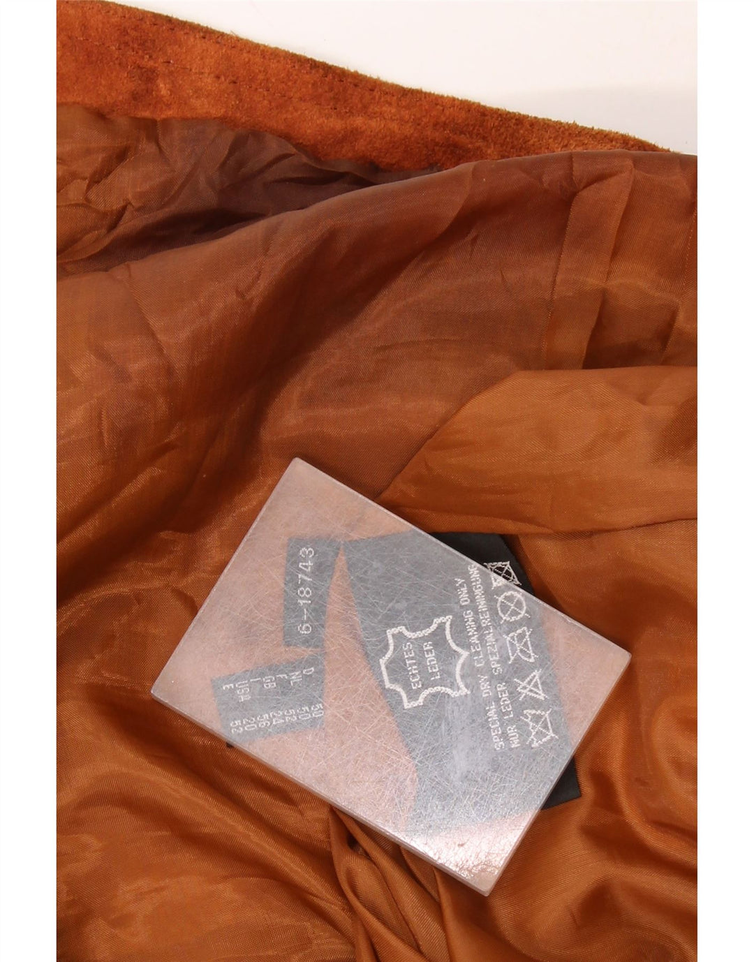 VINTAGE Ženska jakna od brušene kože UK 24 4XL smeđa koža