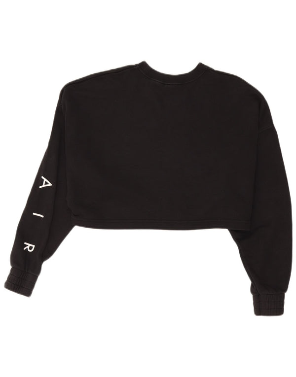 NIKE ženska prekomjerna majica s kratkim rukavima UK 14 srednje crne sportske