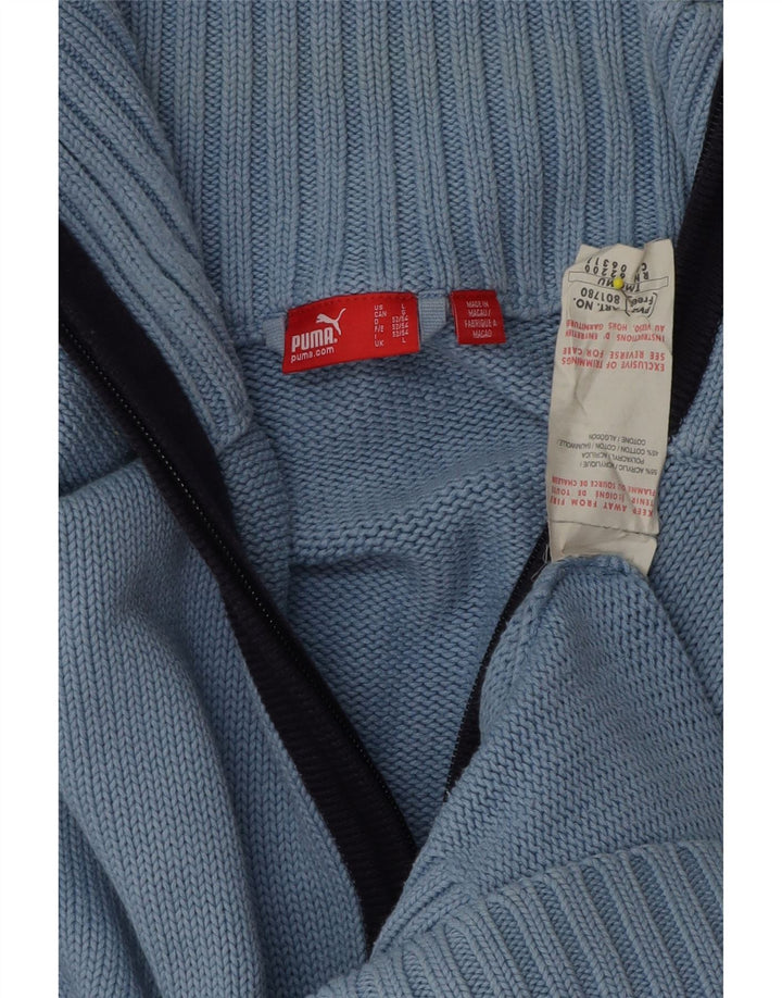 Puma muški kardigan pulover Large Blue Acrylic