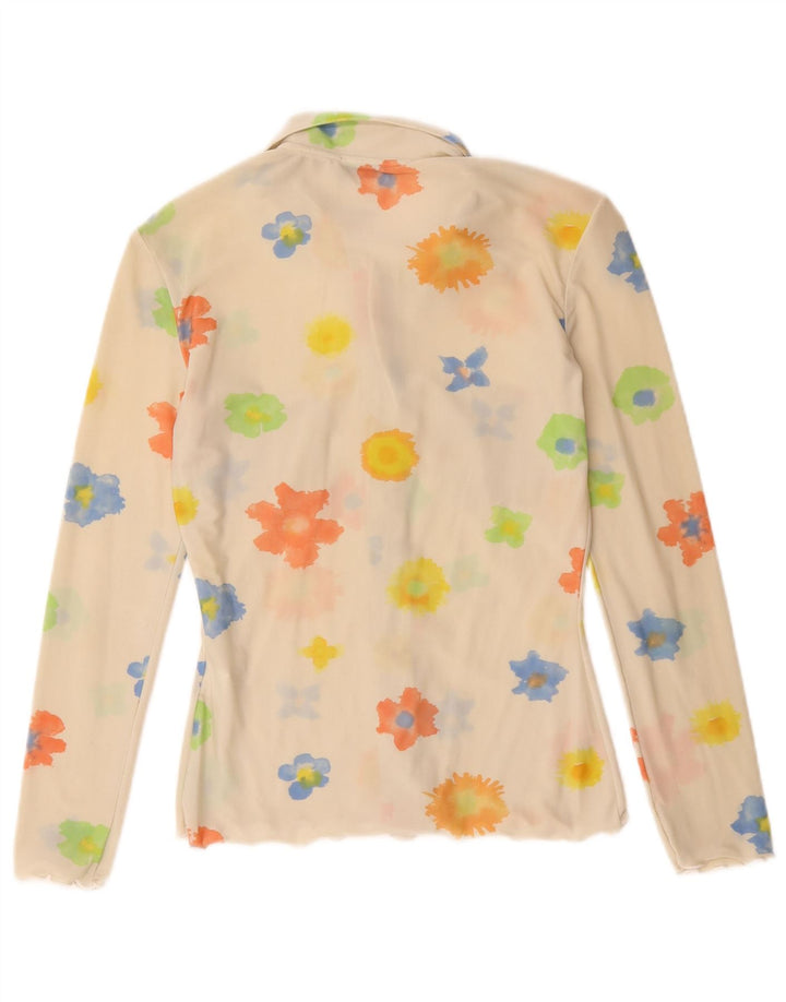 Max & Co. Ženska košulja bluza UK 12 srednje bijele cvjetne boje