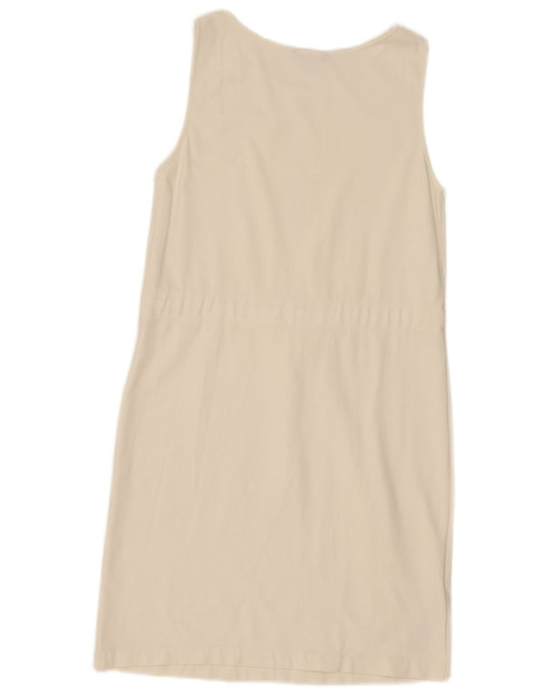 Massimo Dutti ženska haljina bez rukava UK 12 Srednje bijeli poliester