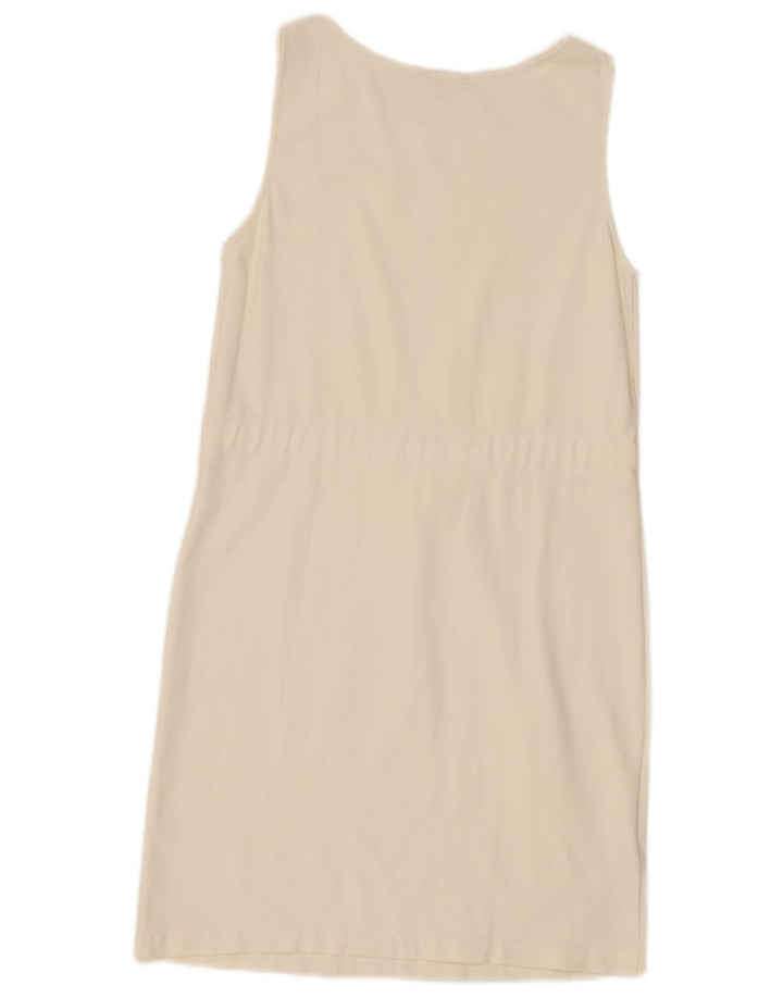 Massimo Dutti ženska haljina bez rukava UK 12 Srednje bijeli poliester