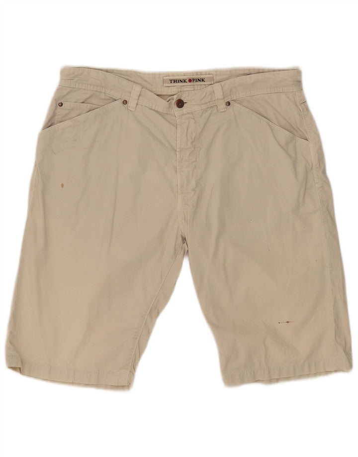 Think Pink Mens Chino kratke hlače W36 Large Beige