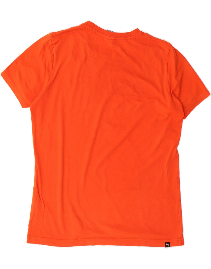 PUMA Mens Graphic T-Shirt Top Medium Orange Cotton Vintage Puma and Second-Hand Puma from Messina Hembry 