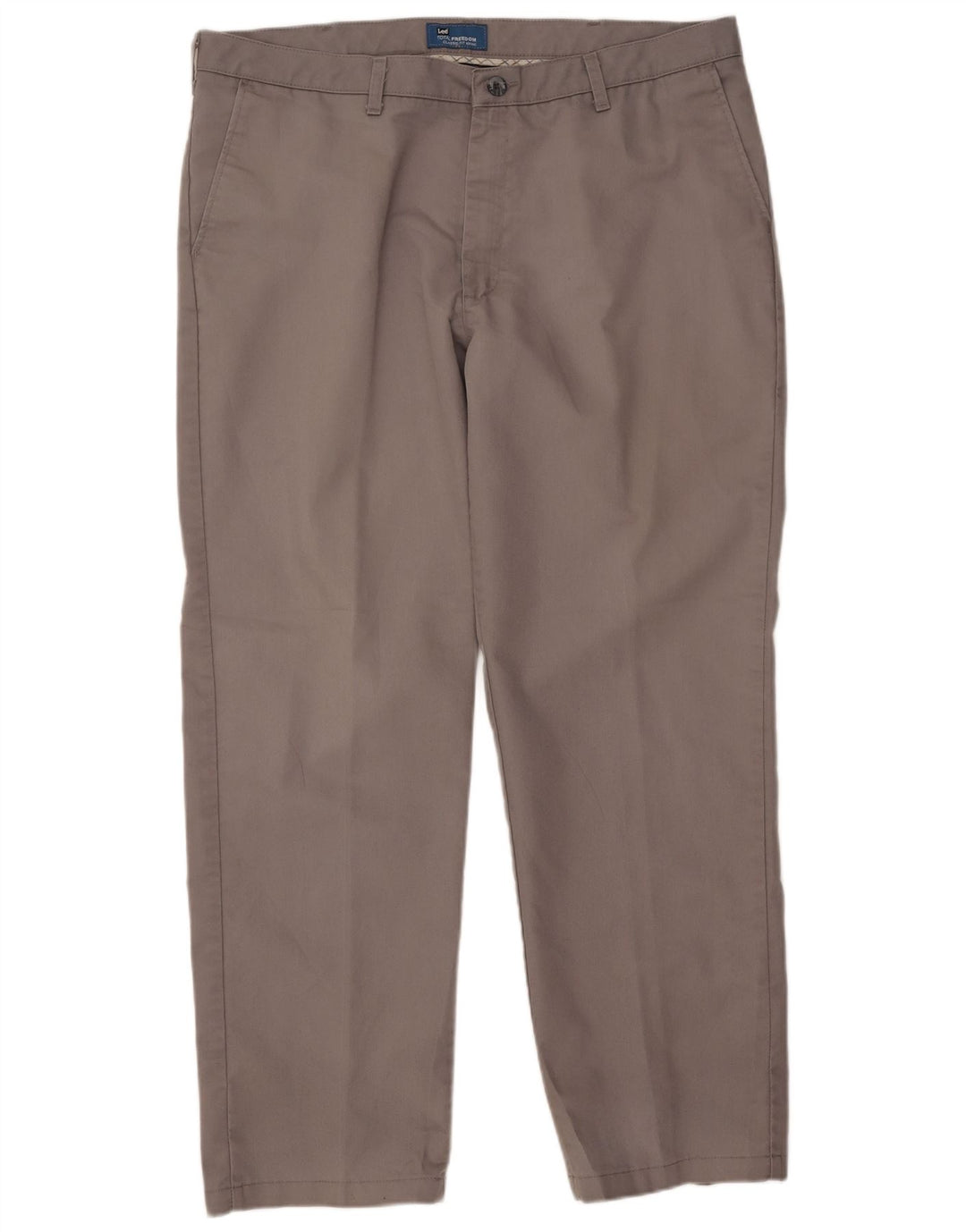Lee muške chino hlače ravnog kroja W40 L32 sivi poliester