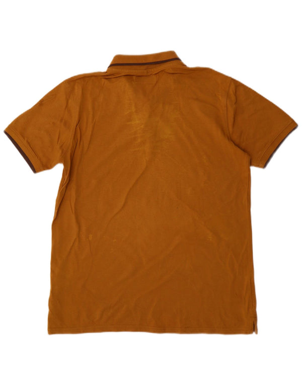 Carrera Mens Regular Fit Polo Shirt Large Yellow Cotton