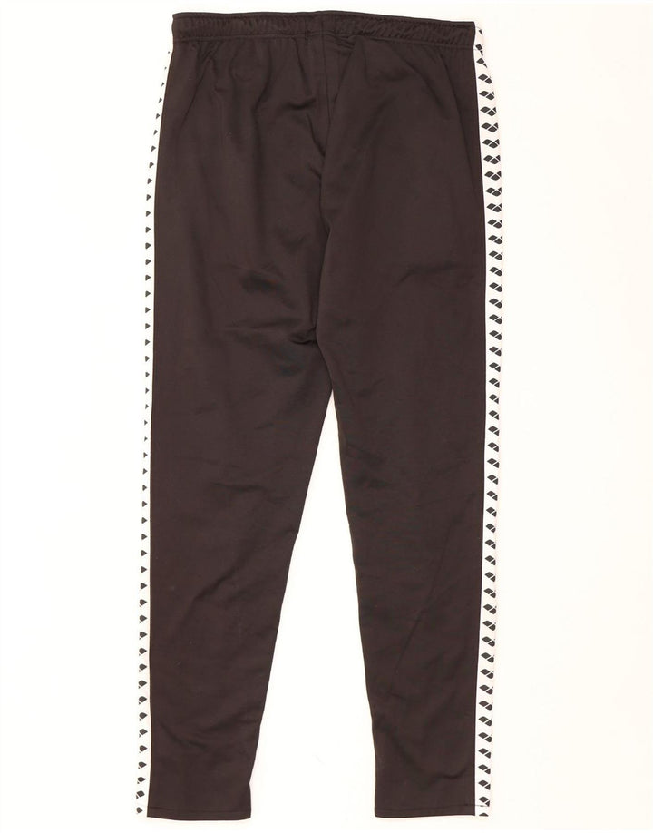 ARENA Muške grafičke hlače od trenirke srednje crne boje od poliestera