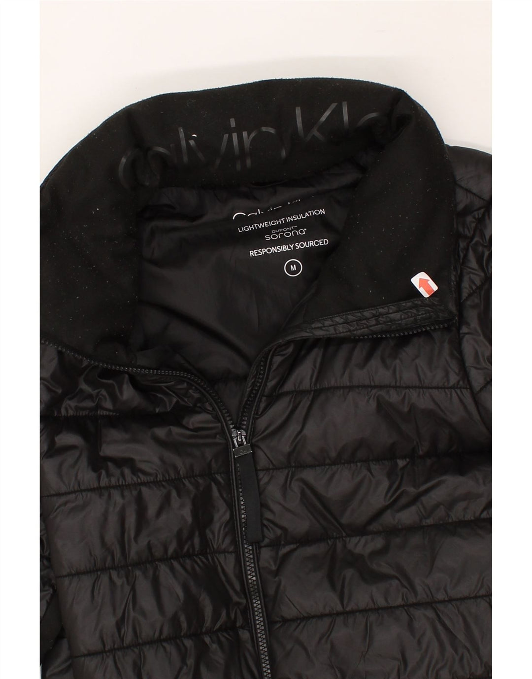 CALVIN KLEIN Womens Padded Jacket UK 12 Medium Black Polyamide Vintage Calvin Klein and Second-Hand Calvin Klein from Messina Hembry 