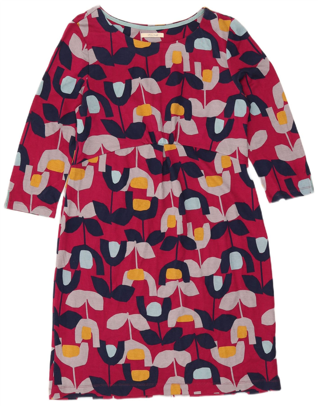 WHITE STUFF Ženska plašt haljina 3/4 rukava UK 12 Srednje ružičasta cvjetna