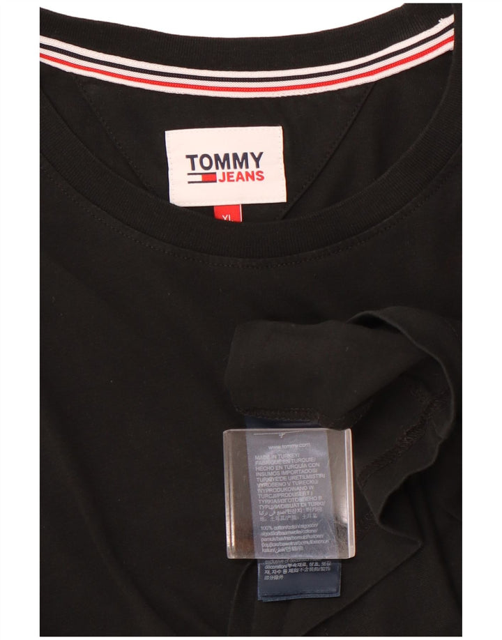 TOMMY HILFIGER Muška majica XL crni pamuk