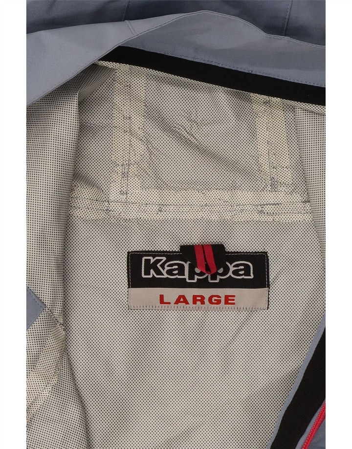 Kappa ženska kišna jakna s kapuljačom UK 14 veliki plavi poliester