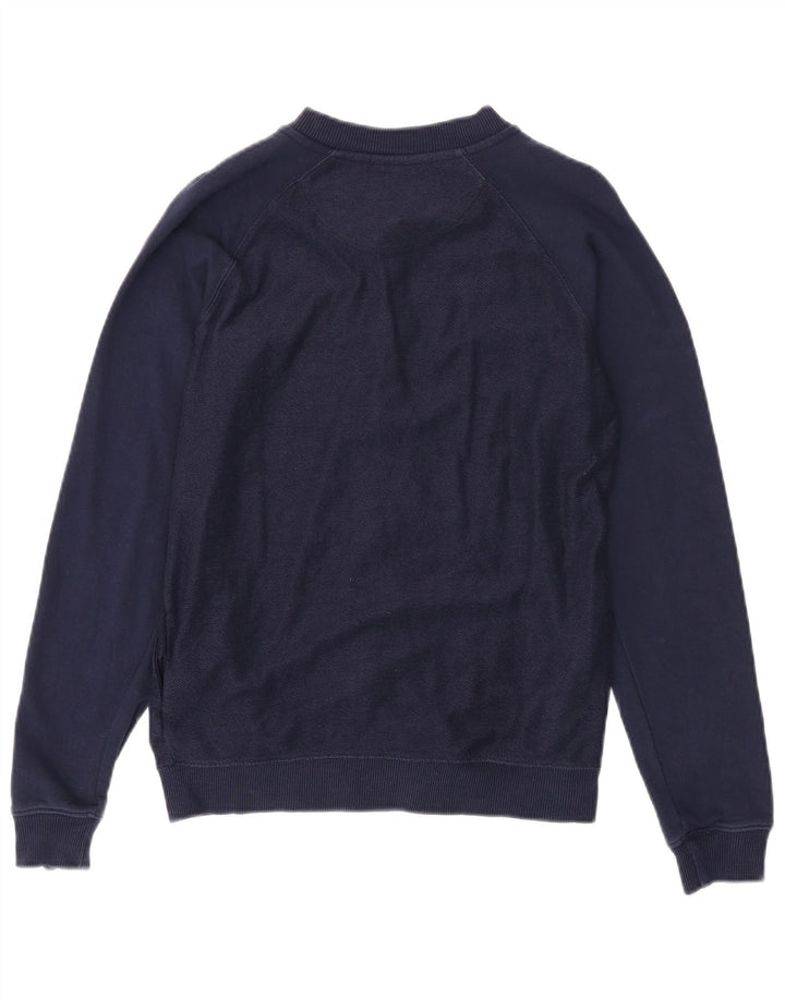 LYLE & SCOTT Boys Tracksuit Top Jacket 14-15 Years Navy Blue Cotton