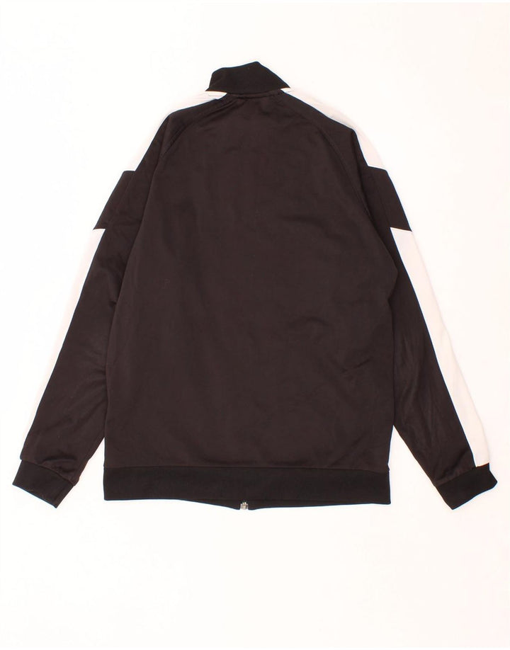 PUMA Boys Tracksuit Top Jacket 13-14 Years Black Colourblock Polyester Vintage Puma and Second-Hand Puma from Messina Hembry 