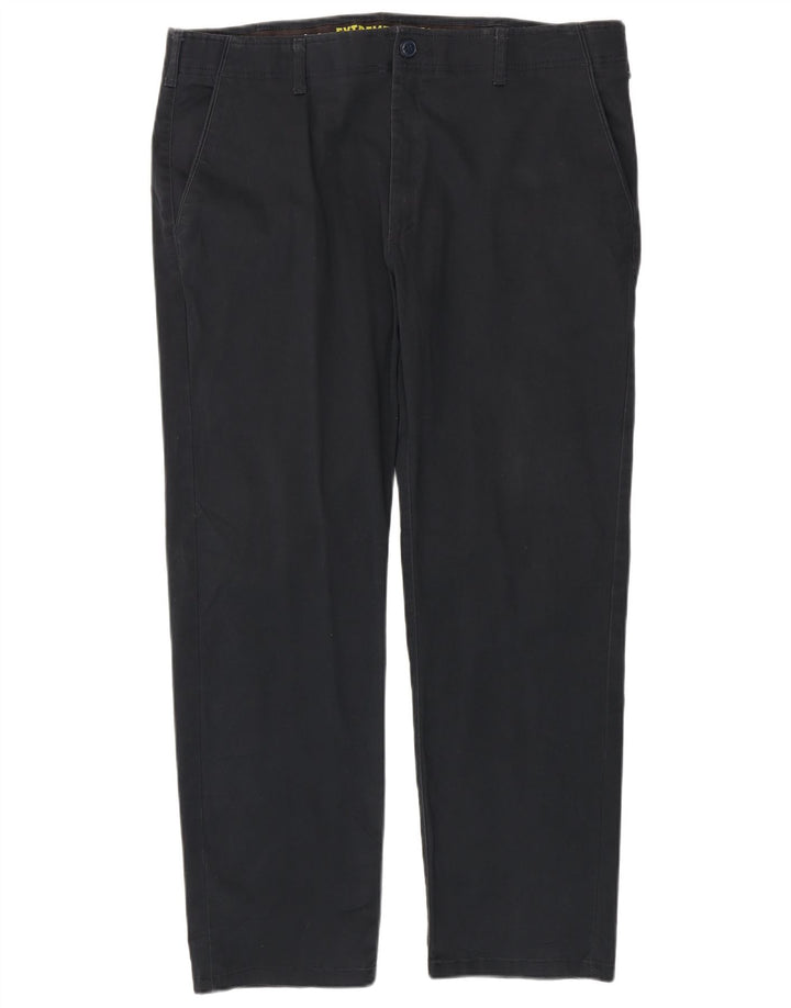 LEE muške ravne chino hlače Extreme Motion W40 L32 tamnoplavi pamuk