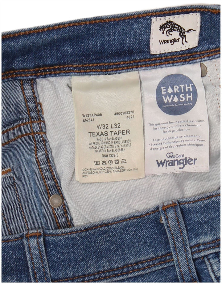 WRANGLER Muške Texas sužene traperice W32 L32 Plavi pamuk