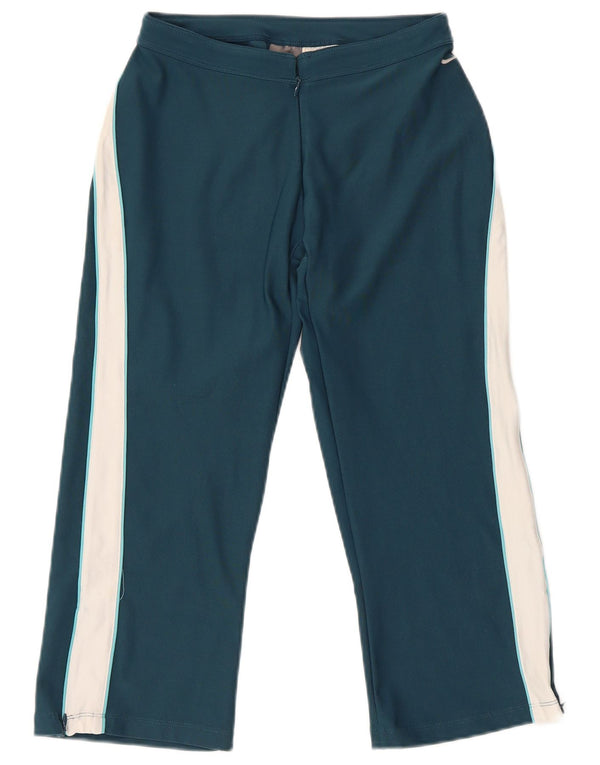 Nike ženske Capri trenirke Hlače UK 8/10 male zelene sportske boje