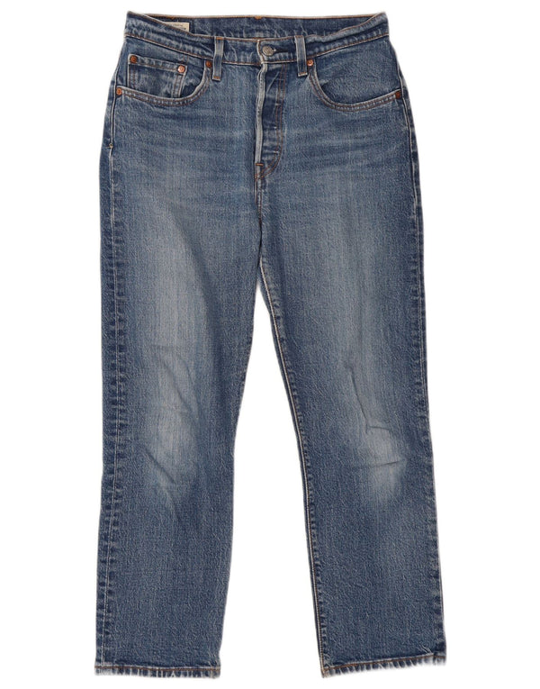 Levi's ženske ravne traperice W27 L26 plavi pamuk