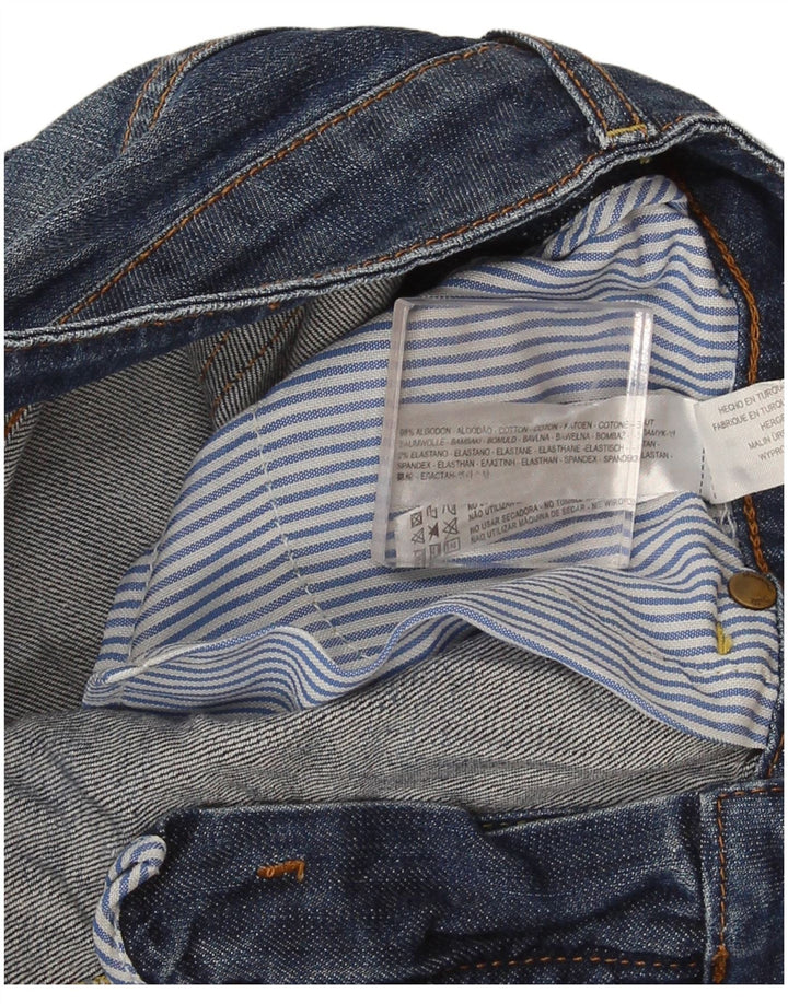 Massimo Dutti ženske traper kratke hlače EU 38 male W28 plavi pamuk