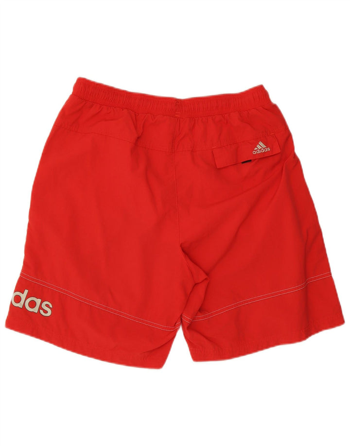 Adidas muške kratke hlače za kupanje s grafičkim motivima srednje crvene boje od poliestera