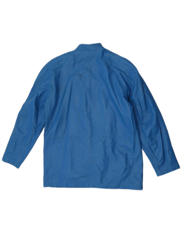 Vintage ženska kožna jakna IT 46 Large Blue