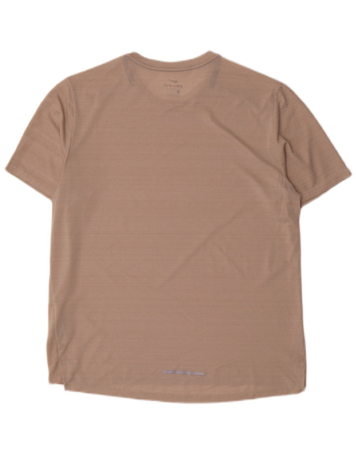 Nike Dri Fit majica kratkih rukava s velikim ružičastim prugama od poliestera