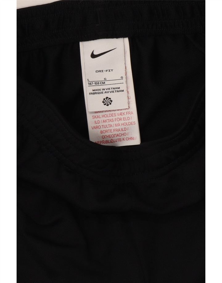 NIKE Boys Dri Fit Trenirke Hlače 12-13 godina velike crne poliesterske