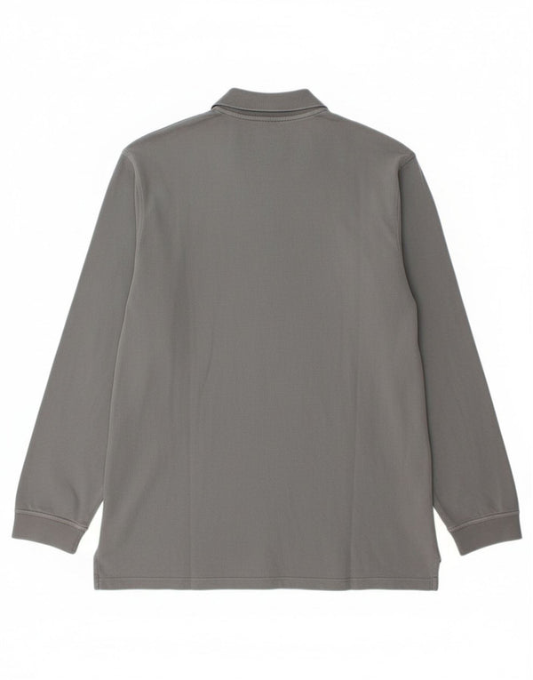 Timberland muška polo majica dugih rukava, veliki sivi pamuk