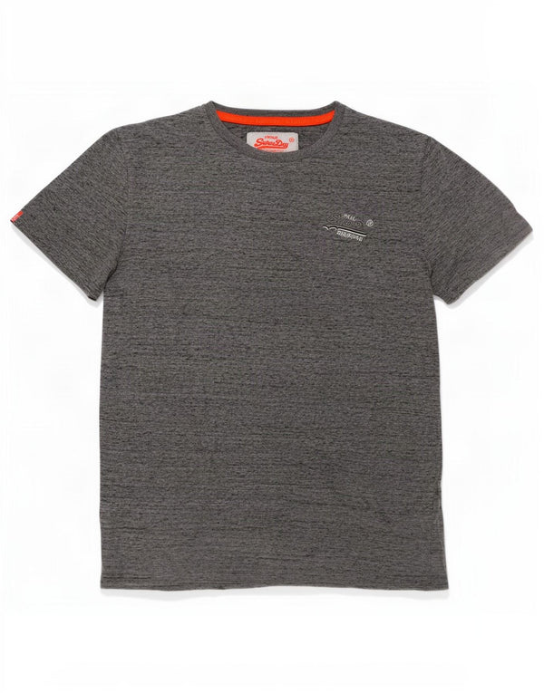Superdry muška majica kratkih rukava Mali sivi flekasti pamuk