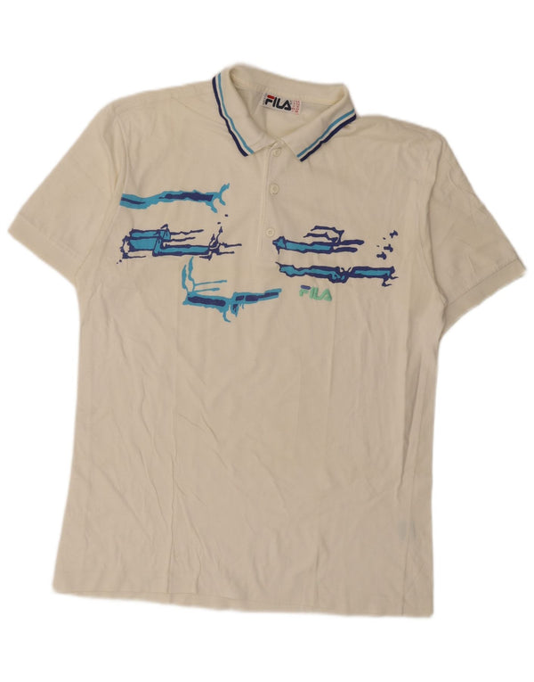Fila muška polo majica IT 54 XL, bijeli pamuk