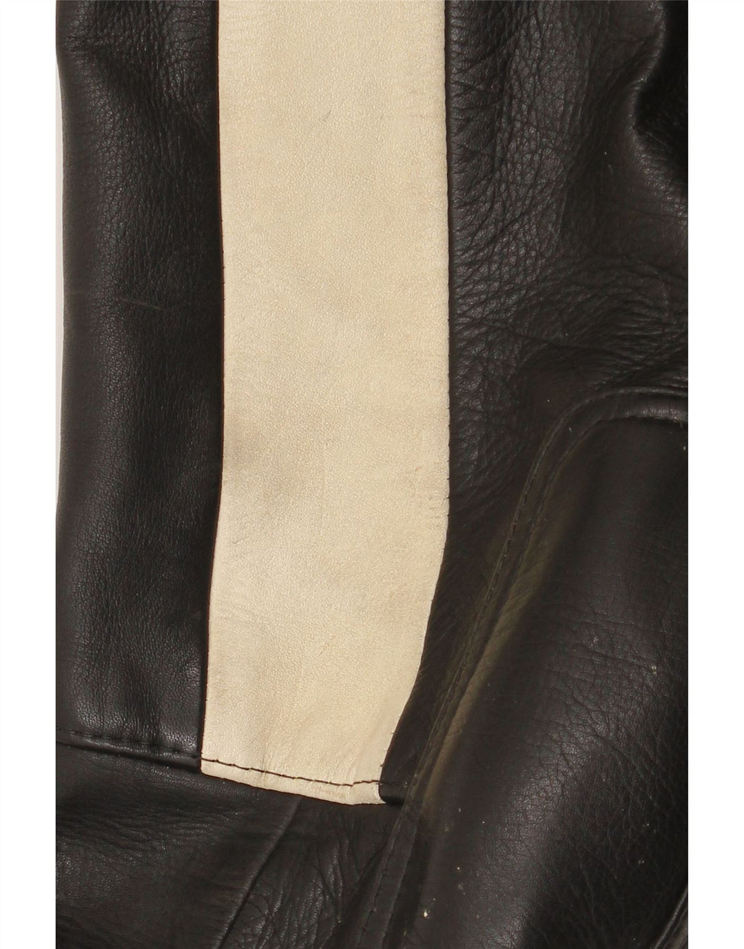 Vintage muške kožne biciklističke hlače W34 L30 crne boje