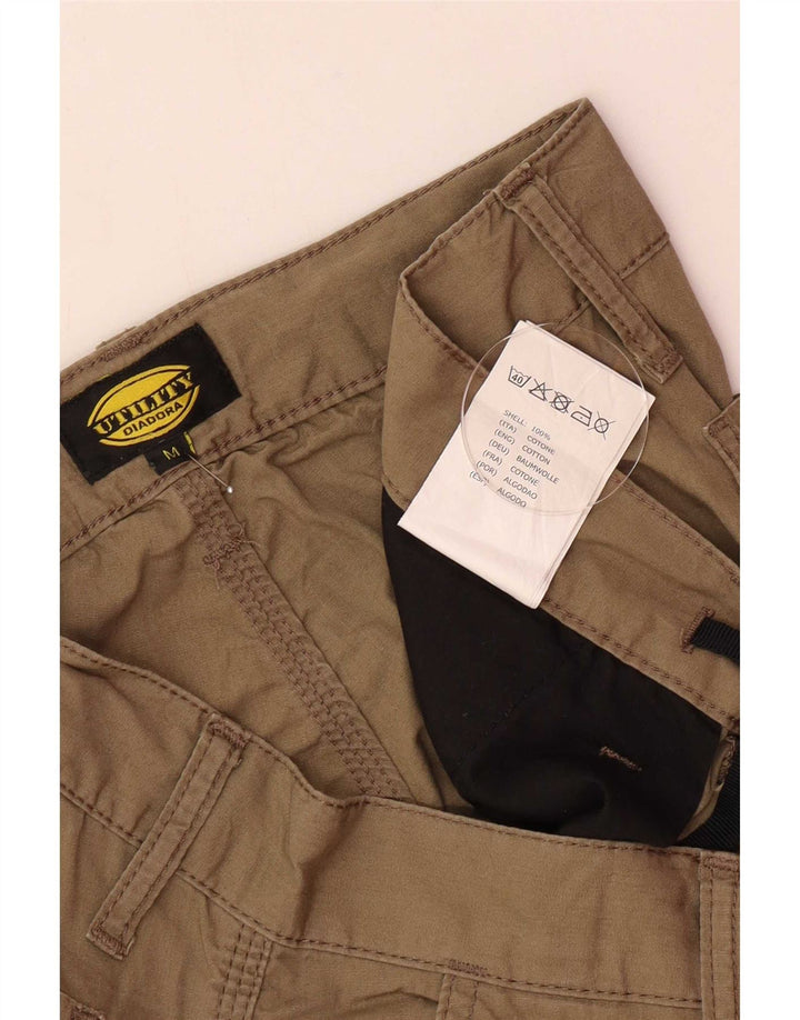 Diadora muške kargo kratke hlače srednje veličine W32, kaki pamuk