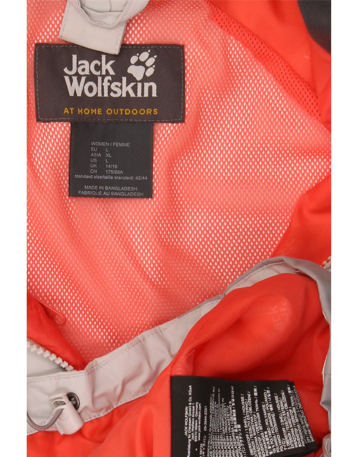 JACK WOLFSKIN ženska jakna vjetrovka UK 14/16 velika siva boja