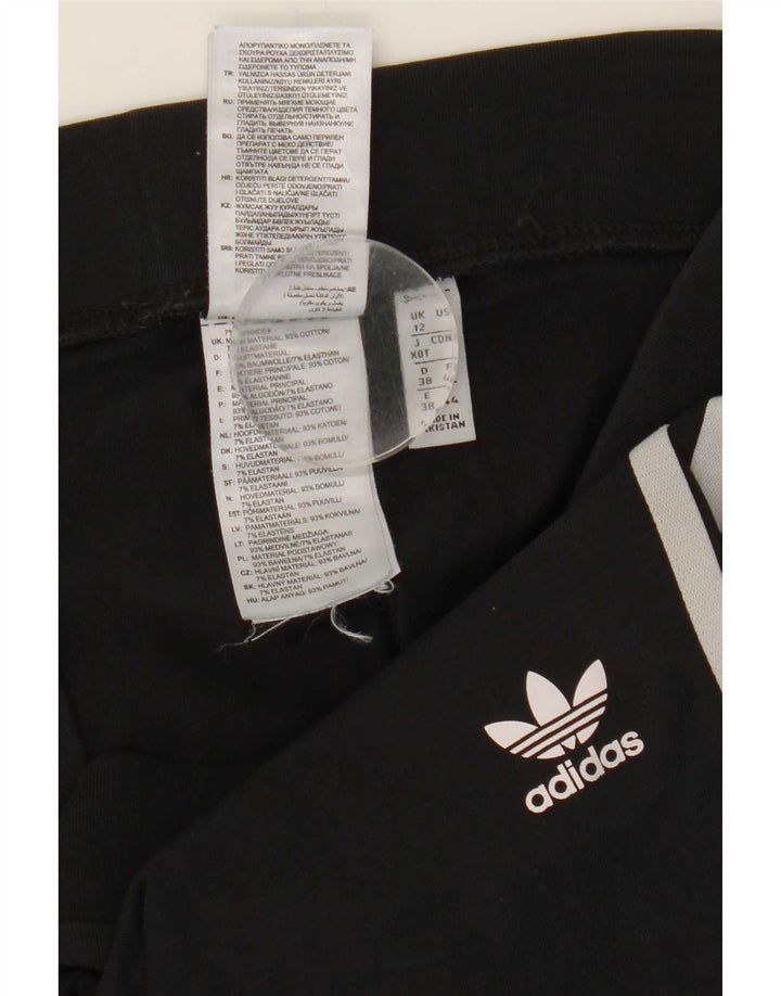 Adidas ženske tajice UK 12 Srednje crni pamuk