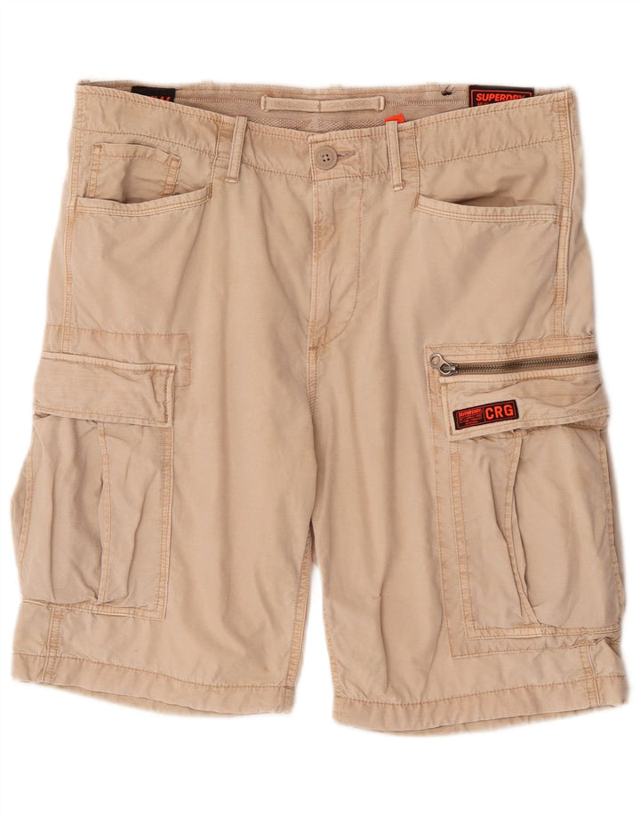 Superdry muške kargo kratke hlače W34 velike bež pamučne boje