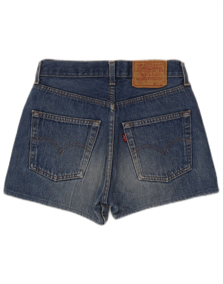 Levi's ženske 501 traper kratke hlače W29 srednje plavi pamuk