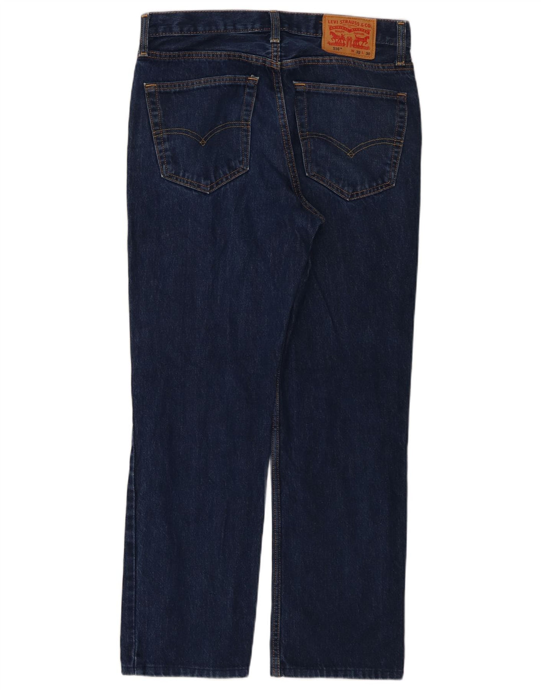 Levi's muške 516 ravne traperice W32 L30 tamnoplavi pamuk