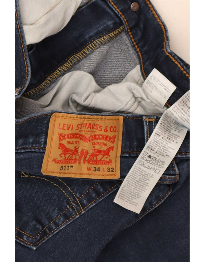 Levi's muške 511 uske traperice W34 L32 plavi pamuk