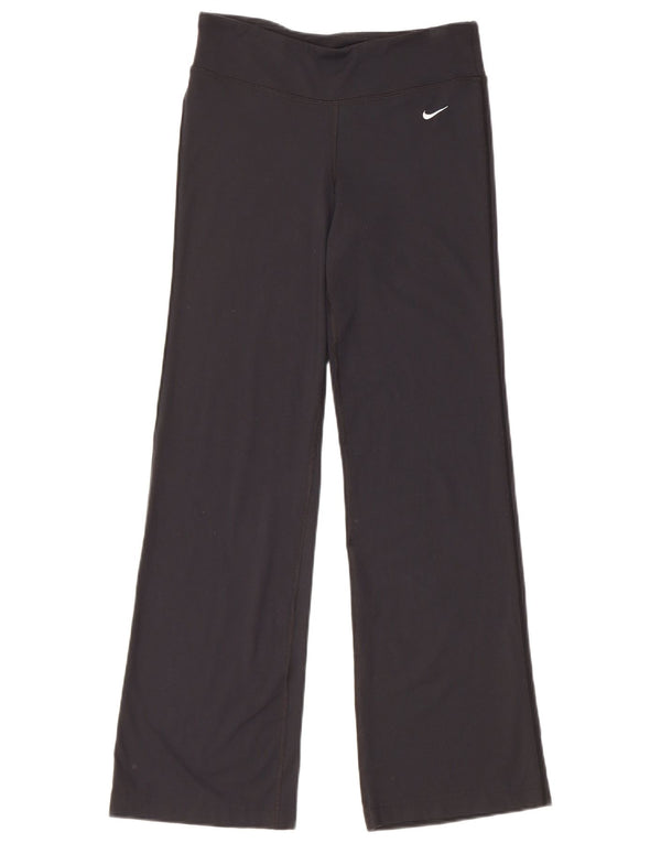 Nike Ženske Dri Fit široke hlače za trenirku UK 6 XS crni najlon