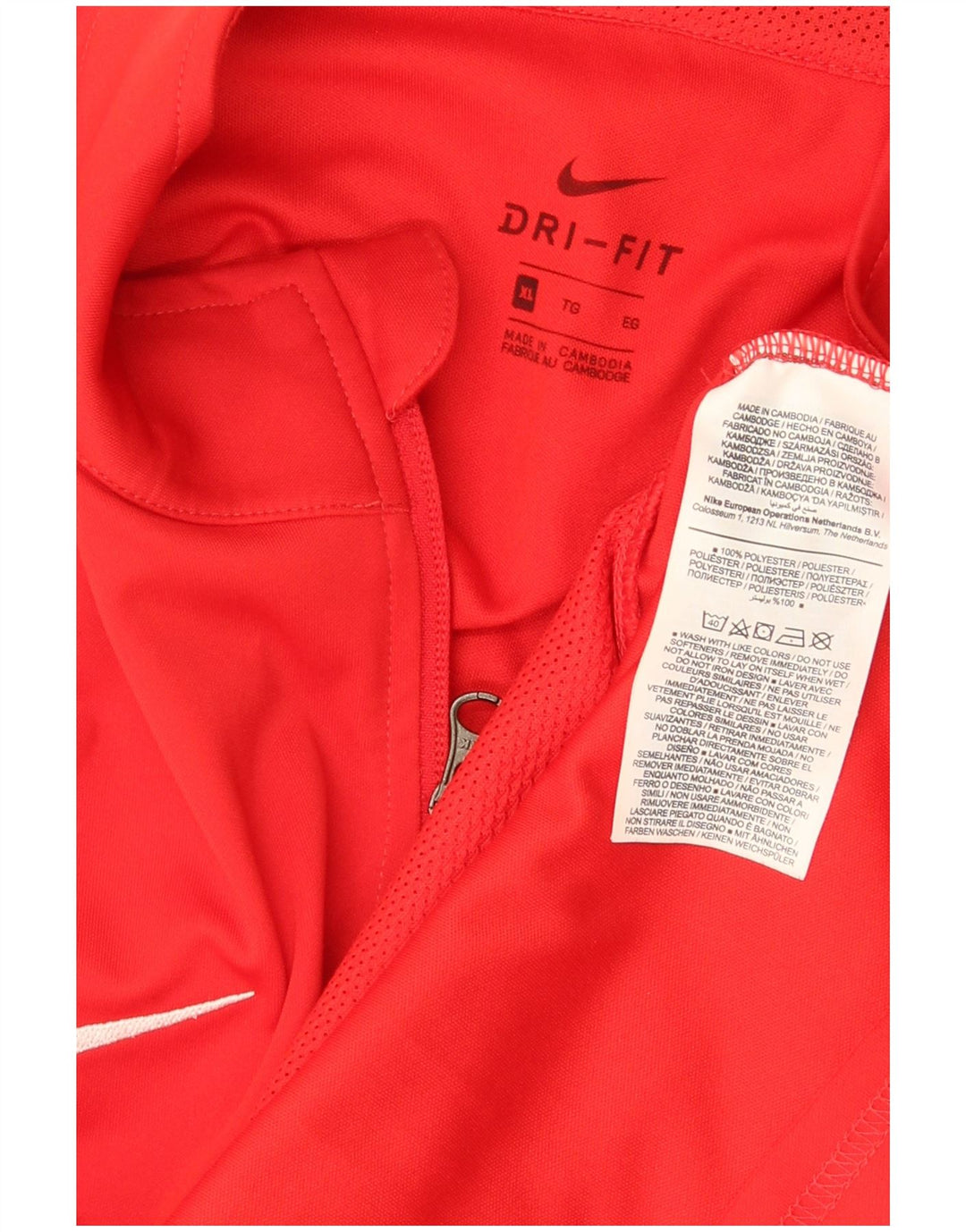 Nike Dri Fit Graphic Gornja jakna XL od crvenog poliestera
