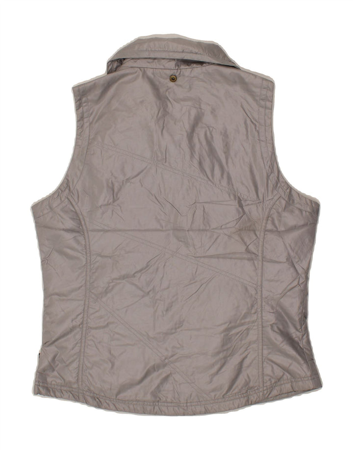COLUMBIA Womens Padded Gilet UK 16 Large Silver Polyester Vintage Columbia and Second-Hand Columbia from Messina Hembry 