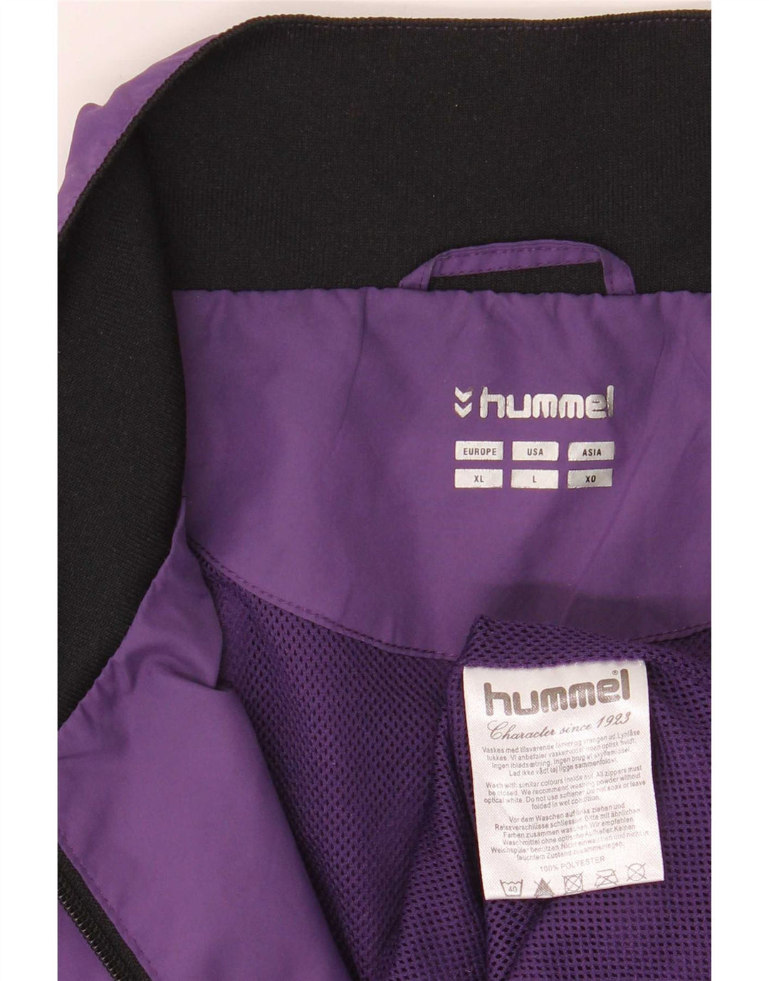 Hummel muška gornja jakna s grafičkim motivima, veliki ljubičasti poliester