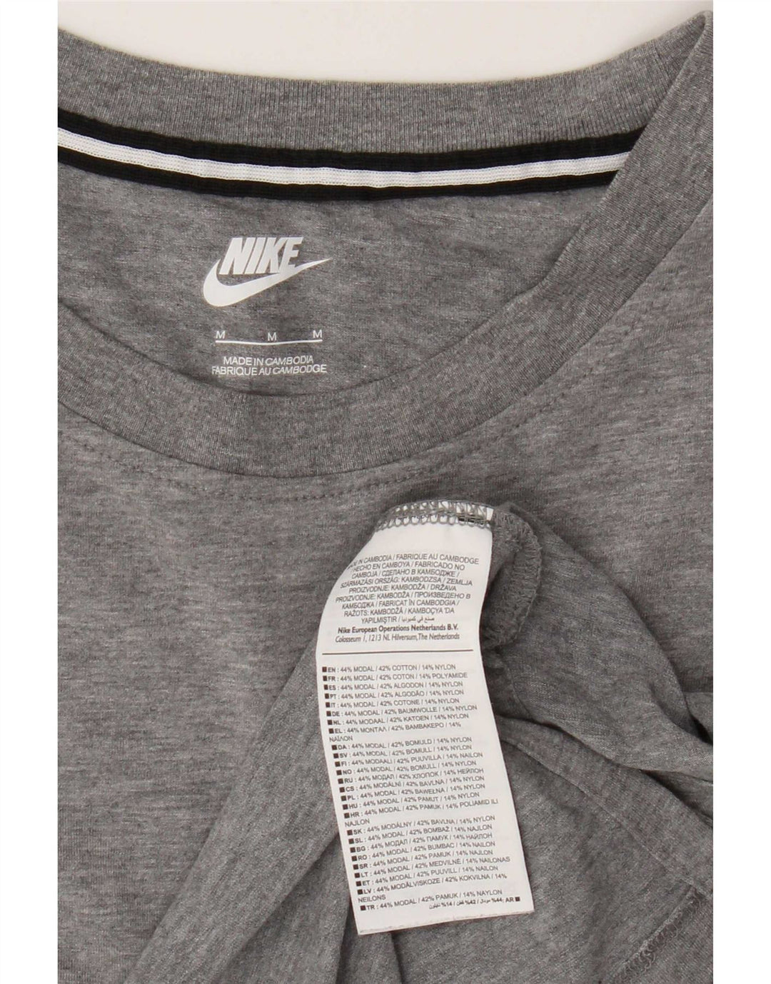 Nike ženska majica kratkih rukava UK 14 Medium Grey Flecked Modal