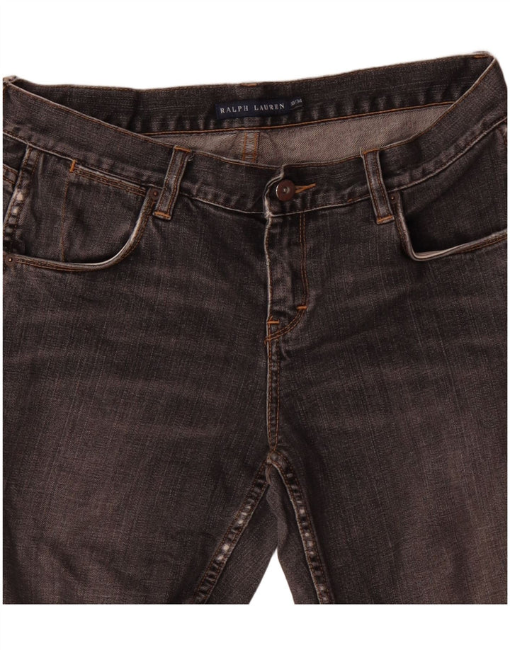 RALPH LAUREN Ženske urezane traperice W30 L29 sive