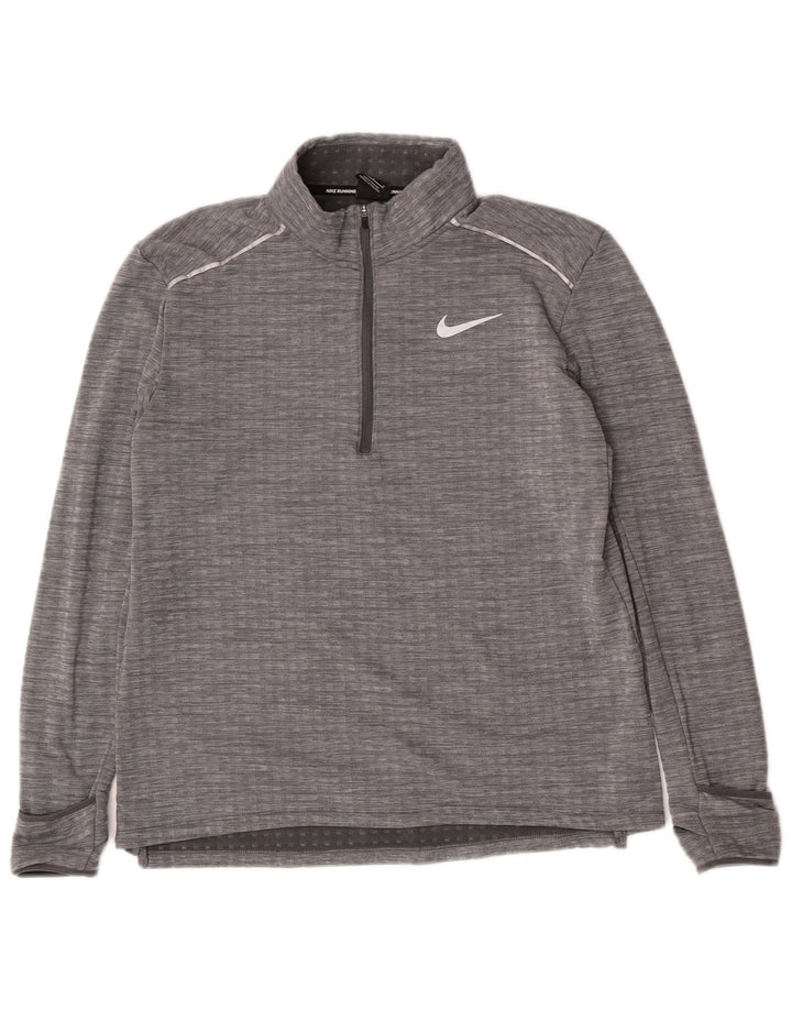 Nike muška pulover trenirka s patentnim izrezom, veliki sivi poliester