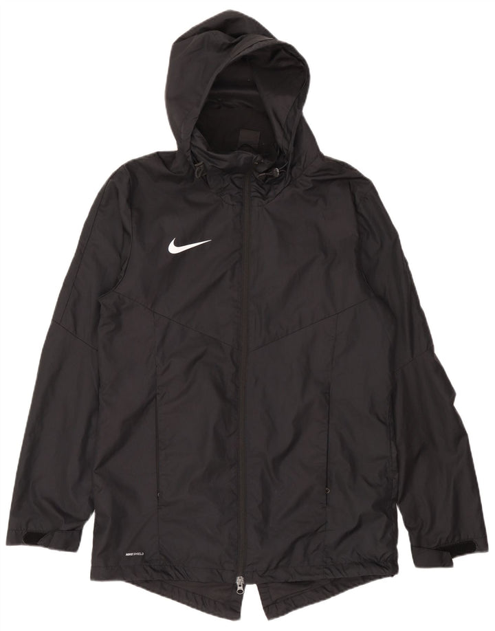 Nike Dri Fit kišna jakna s kapuljačom UK 38 Srednje crni poliester