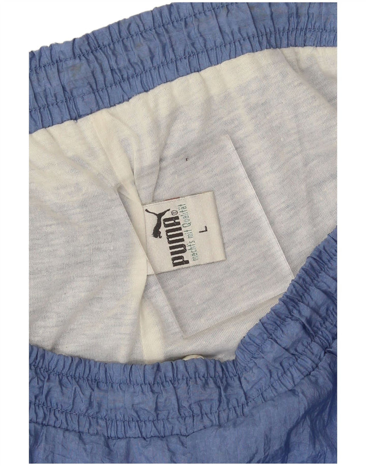 Puma muške hlače za trenirku Large Blue Colourblock Polyamide