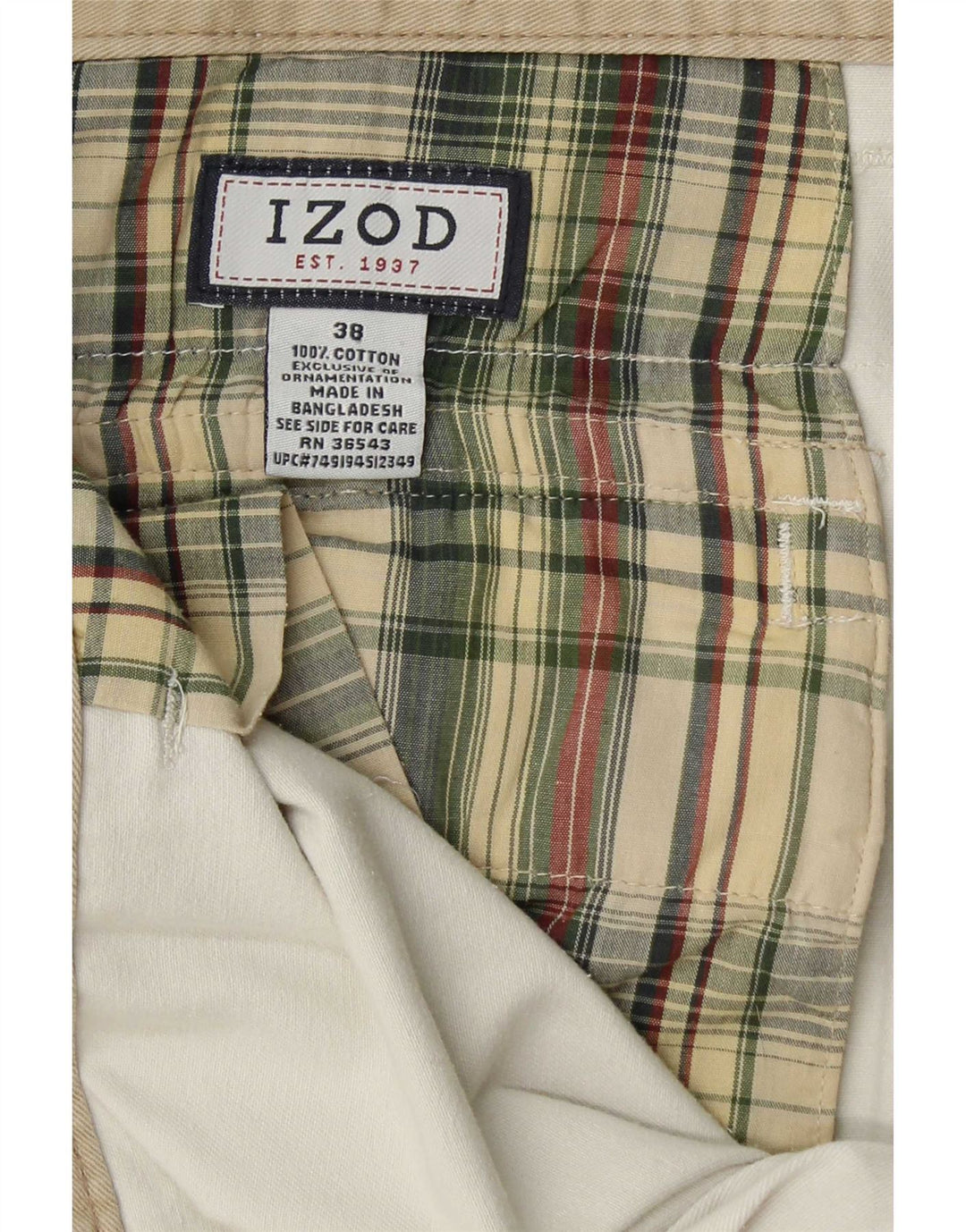 Izod muške kargo kratke hlače W38 XL bijeli pamuk