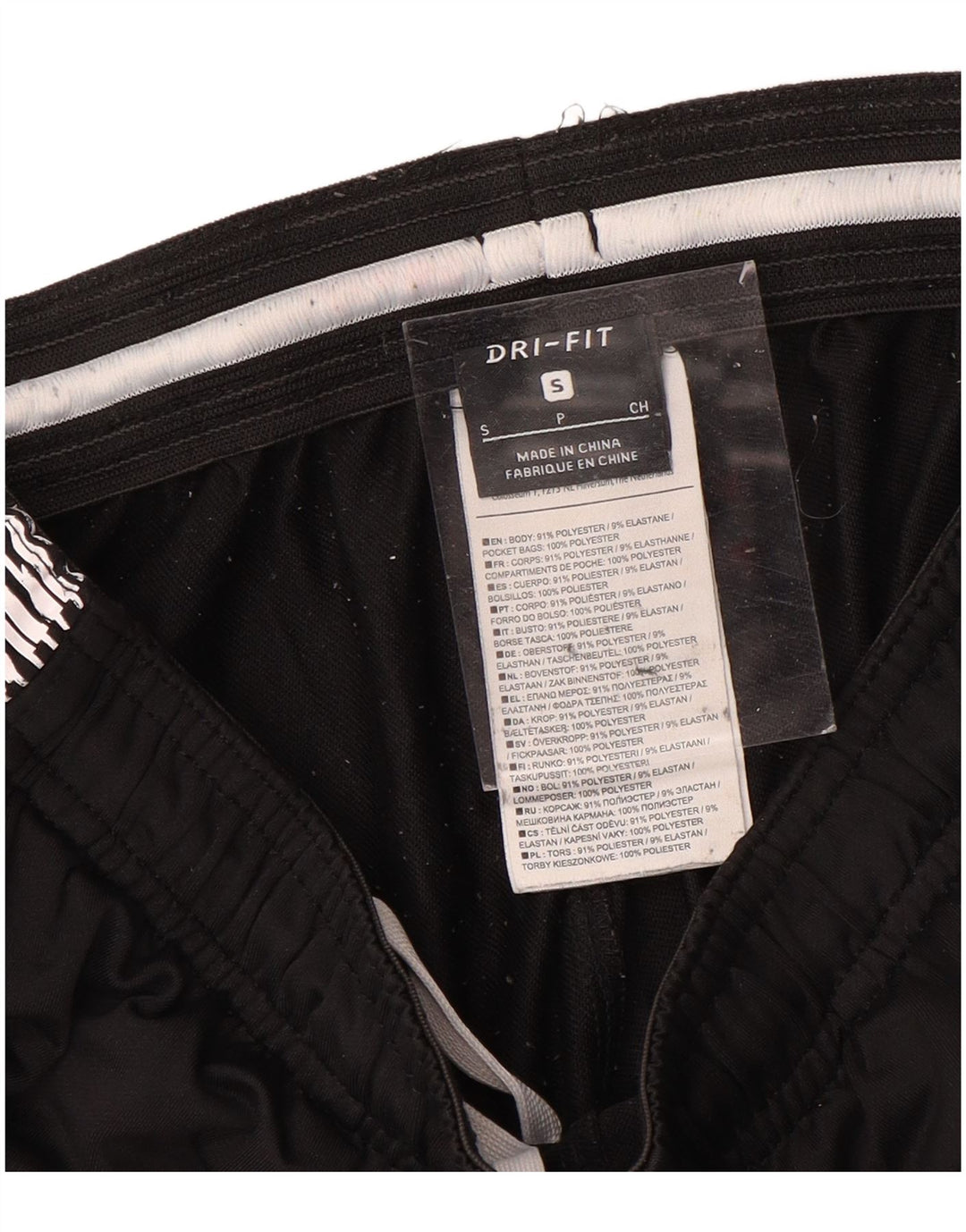 NIKE muške Dri Fit Graphic Trenirke Hlače male crne boje